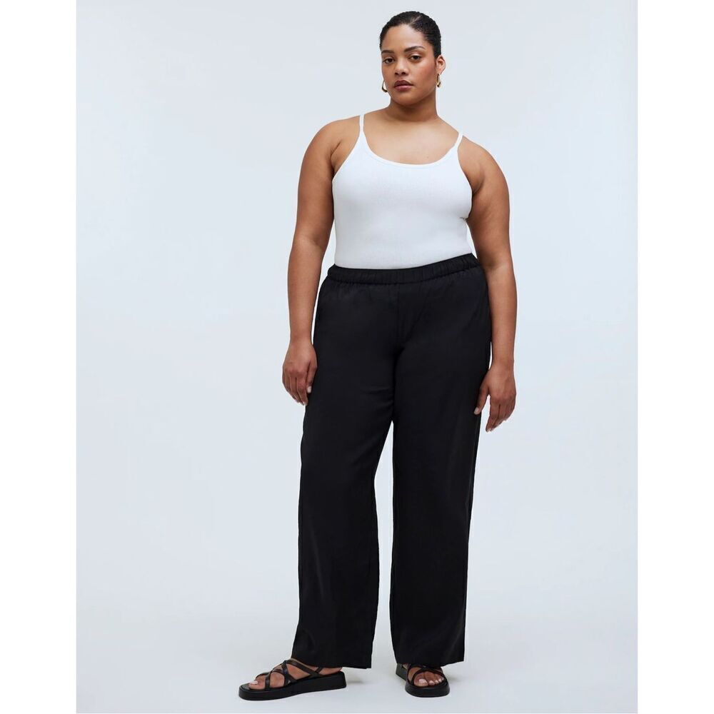 $78 Madewell Pull-On wide leg Pants in soft drape size 1x m12